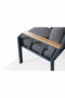 Hanah Home Nergiz 3+1+1 Gris oscuro